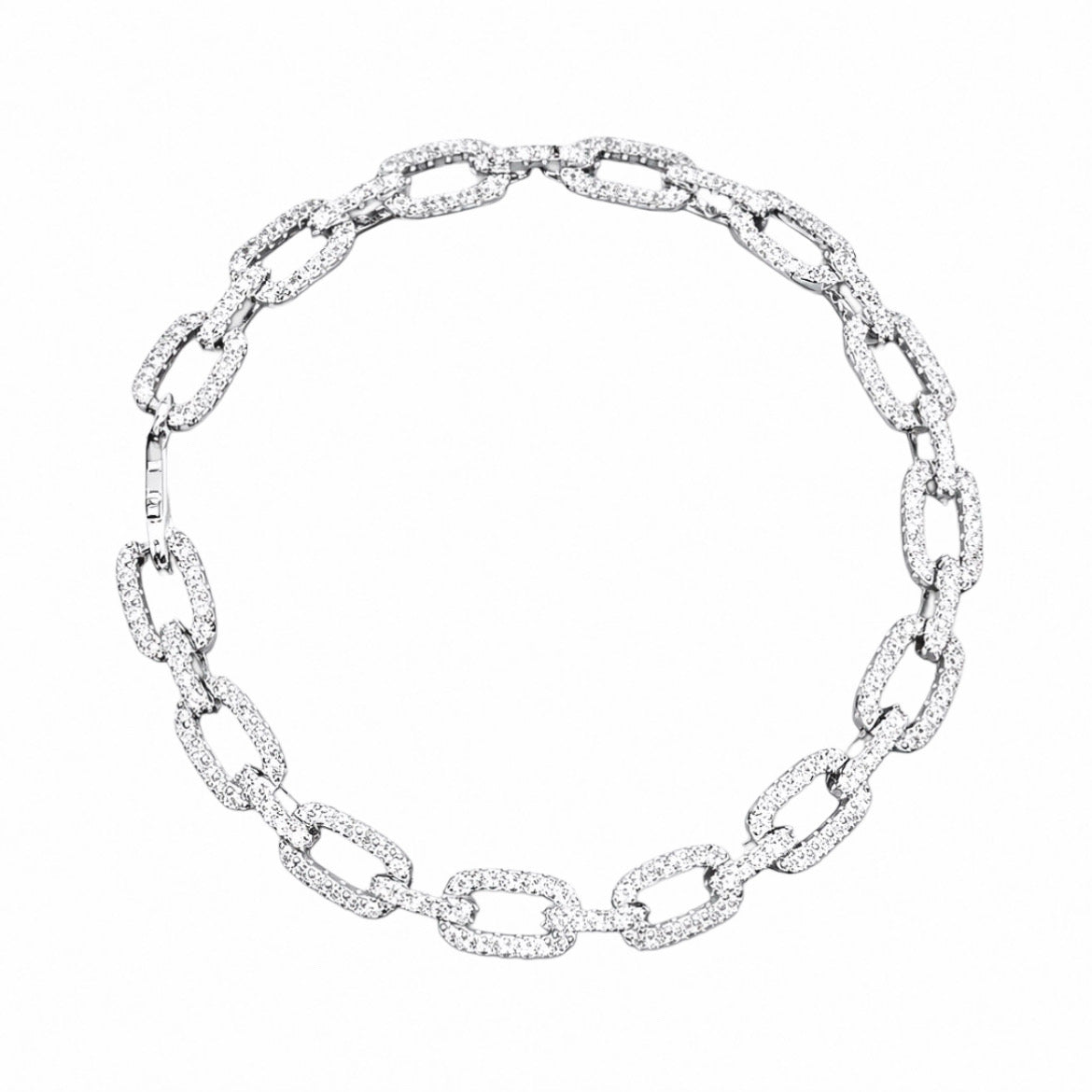 Moissanite Infinity Cuban Bracelet