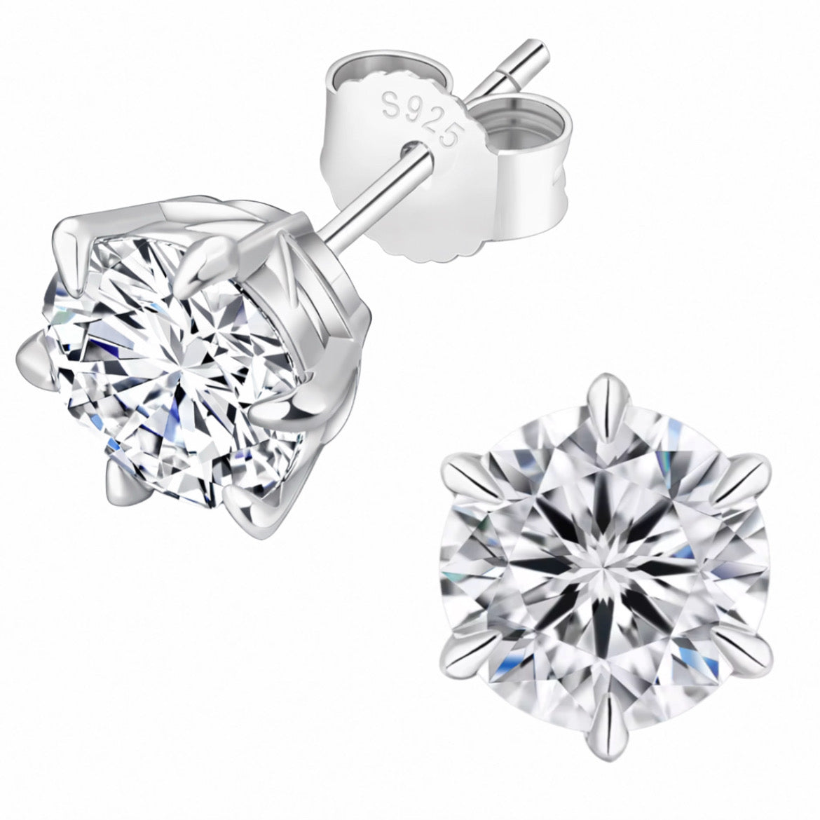 Moissanite Stud Earrings