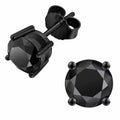 Black Moissanite Stud Earrings